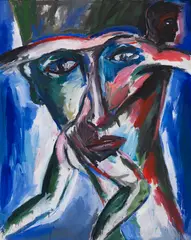 Helmut Middendorf, Headrunner, 1983, Oil on canvas