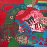 Uwe Lausen, Weinender Marsianer, 1965, Oil on canvas