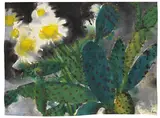 Emil Nolde, Kakteen und Chrysanthemen, 1925, Watercolour