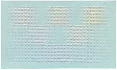 Almir Mavignier, rosa - gelb - violett auf grün, 1961, Oil on canvas, originally mounted in object box
