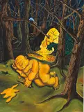 Jörg Immendorff, Bilder wie schlafende Kinder, 1995, Oil on canvas