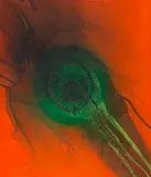 Otto Piene, Wind, 1989-1993, Oil and soot on canvas