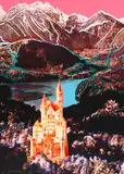 Andy Warhol, Neuschwanstein, 1987, Farbserigrafie auf Karton