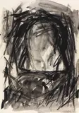 Georg Baselitz, Die Kaffeekanne, 1978, Charcoal, ink brush and black chalk