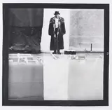 Joseph Beuys, Fotografie von Lothar Wolleh: Joseph Beuys im Moderna Museet, Stockholm, 1971, Black and white photograph by Lothar Wolleh on ...