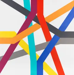 Anton Stankowski, Zufall, 1984, Acrylic on canvas