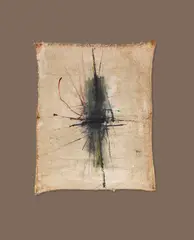 Arnulf Rainer, Zentralgestaltung, 1951, Oil on burlap