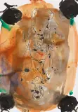 Georg Baselitz, Ohne Titel, 1998, Watercolor and India ink drawing