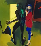 Rainer Fetting, Mann und Axt - Frau I