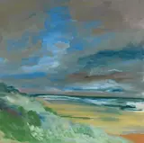 Dünen am Meer by Rainer Fetting, 2008, Oil on canvas, sold Jun 2021
