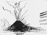 Andy Warhol, Vesuvius, 1985, Acrylic