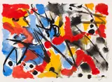 Ernst Wilhelm Nay, Ohne Titel, 1953, Watercolor and ink brush drawing