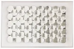 Optogon by Adolf Luther, 1967, 68 round, concave mirrors on a panel. In Object..., sold Jun 2021