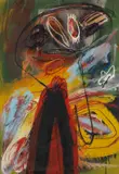 Walter Stöhrer, Figur Nr. 1, Um 1964, Mixed media on canvas