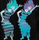 Satyric Festival Song (from Martha Graham Portfolio) by Andy Warhol, 1986, Silkscreen in colors, sold Jun 2021