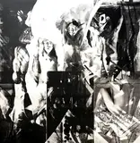 Bruce High Quality Foundation, Bachelors of Avignon (Black on White), 2011, Acrylic and color silkscreen on canvas
