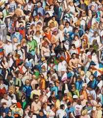 Loveparade 31/I by Ralph Fleck, 2008, Oil on canvas, sold Jun 2021