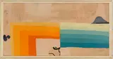 Anton Henning, Ohne Titel, 1993, Öl und Collage auf Stahlblech