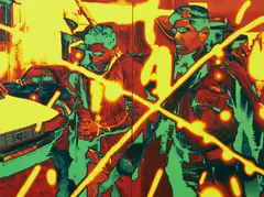 T.V. Santhosh, Enemies' Enemy II (Diptychon), 2008, Oil on canvas