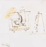 Joseph Beuys, Så FG-Så UG, 1958/59, Sepia