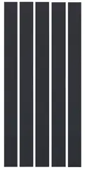 Alan Charlton, 5 Vertical Parts, 1990, Acrylic on canvas