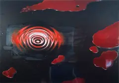 Dirk Skreber, Ohne Titel, 2002, Oil and tape on canvas