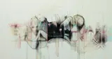 Matt Greene, The Pollinators, 2005, Mixed media. Acrylic, collage, graphite on canvas