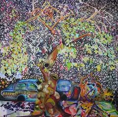 Nick Lowe, Taxi, 2004, Oil and Acrylic on canvas