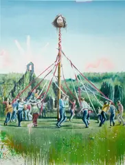 Till Gerhard, Der Spiralgott (Höheres Selbst), 2006, Acrylic on canvas