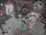 Nick Lowe, Untitled, 2002, Pen and Colored crayon drawing on paper