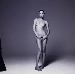 Michel Comte, Carla Bruni, 2007, Black and white photograph. Lambda print