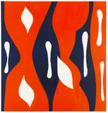 Ernst Wilhelm Nay, Doppelspindel-Rot, 1967, Oil on canvas