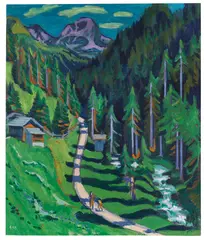 Ernst Ludwig Kirchner, Sertigweg, 1937, Oil on canvas
