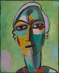 Alexej von Jawlensky, Mystischer Kopf: Galka Fatum - Fate, 1917, Oil on cardboard