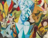 Lots Weib by Ernst Wilhelm Nay, 1947, Oil on canvas, sold Jun 2021