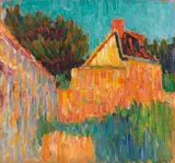Alexej von Jawlensky, Kleines Haus vor Buschwerk (Französische Landschaft)