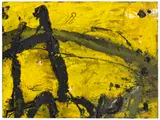 Emil Schumacher, Dibon, 1989, Mixed media on panel