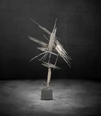 Norbert Kricke, Raumplastik, 1960, Soldered stainless steel rods, loosely mounted ...