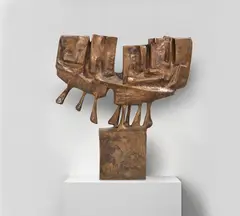 Schaukel by Fritz Koenig, 1961, Bronze, polished, sold Jun 2021