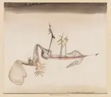 Paul Klee, Grundverhexte Landschaft, 1924, Pen and ink drawing and watercolor