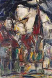 Aus Dinkelsbühl by Christian Rohlfs, 1923, Tempera, sold Jun 2021