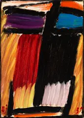 Alexej von Jawlensky, Meditation, 1935, Oil on canvas-structured paper, laminated on board