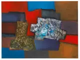 Zwischen Rot by Fritz Winter, 1965, Oil on canvas, sold Jun 2021