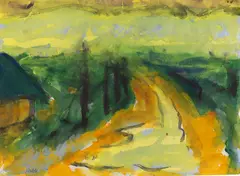 Marschlandschaft by Emil Nolde, 1920, Watercolor, sold Jun 2021