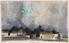West Deep an der Rega by Lyonel Feininger, 1925, Watercolor and India ink, sold Jun 2021