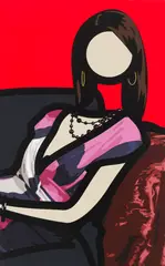 IKA 4.2011 by Julian Opie, 2011, Inkjet on canvas, sold Jun 2021