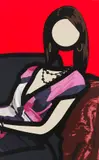 IKA 4.2011 by Julian Opie, 2011, Inkjet on canvas, sold Jun 2021