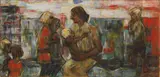 Mutter und Kinder by Christian Rohlfs, Um 1928, Oil on canvas, sold Jun 2021
