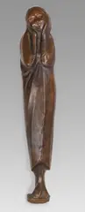 Die Tänzerin by Ernst Barlach, 1926, Bronze with dark brown patina, sold Jun 2021