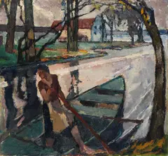 Stiller Abend I by Leo Putz, Ca. 1911, Oil on canvas, sold Jun 2021